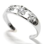  гавайская бижутерия кольцо на палец ноги булавка кольцо для ключей плюмерия прозрачный циркон лепесток глянец отделка женский серебряный 925