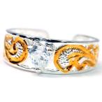  гавайская бижутерия кольцо на палец ноги булавка кольцо для ключей Heart циркон волна ... резьба по дереву камбала kini желтое золото женский серебряный 925