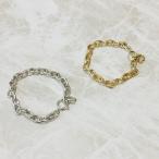楕円チェーンブレスレット レディース メンズ