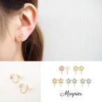 Yahoo! Yahoo!ショッピング(ヤフー ショッピング)ニューノンホールピアス バックパールフラワー ピンク マルピア