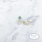 Yahoo! Yahoo!ショッピング(ヤフー ショッピング)ニューノンホールピアス バックパール×小粒フラワー　ライトブルー　マルピア
