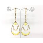 Yahoo! Yahoo!ショッピング(ヤフー ショッピング)痛くないイヤリング しずくロングイヤリング Yellow ピナチョコ