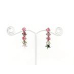 Yahoo! Yahoo!ショッピング(ヤフー ショッピング)痛くないイヤリング スターライトローズ×ライトアメジスト ピナチョコ 大きめ金具