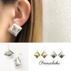 Yahoo! Yahoo!ショッピング(ヤフー ショッピング)痛くないイヤリング 柄付きスクエア RH ピナチョコ