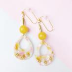 Yahoo! Yahoo!ショッピング(ヤフー ショッピング)痛くないイヤリング  大ぶりカラフルマーブル ピナチョコ