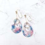 Yahoo! Yahoo!ショッピング(ヤフー ショッピング)痛くないイヤリング キラリ輝く 淡色べっ甲しずく ピナチョコ