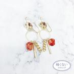 Yahoo! Yahoo!ショッピング(ヤフー ショッピング)痛くないイヤリング 揺れごちゃメタルとべっ甲 ピナチョコ