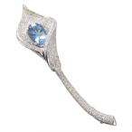 ブローチレディースプラチナダイヤモ...