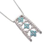 ネックレス レディース プラチナ パライバトルマリン ダイヤモンド Pt950