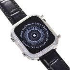 ショッピングアップルウォッチ カバー アップルウォッチ カバー プラチナ ダイヤモンド Pt900 45mm Apple Watch Series 7 専用 アップルウォッチケース 天然ダイヤモンド 2.60カラット ビス止め