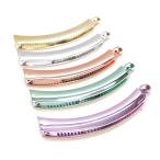 バナナクリップ メタリック ヘアアクセサリー レディース シンプル