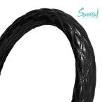 極太 ハンドルカバー エナメル ダブルステッチ LL 23フォワード ハンドル径43.5cm 同色ダブルステッチ ステアリングカバー 黒 LB 青 ピンク 紫 白 赤 黄 艶々