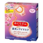 《花王》 めぐりズム 蒸気でホットアイマスク 咲きたてローズの香り (5枚)　 返品キャンセル不可