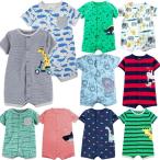 送料無料 カーターズ Carter's 半袖 ロンパース カバーオール ベビー服 男の子 6m 9m 12m 18m かわいい 新生児 乳幼児 カバーオール 動物 ショートオール つなぎ