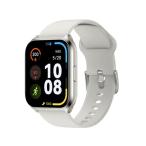 Haylou Watch 2 Pro スマートウォッチ シルバー HL-W2PSVN 1.85インチ大画面 IP68 心拍数 血中酸素濃度 歩数 睡眠 Xiaomi開発強力