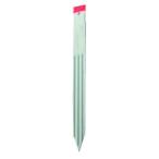 【1本よりバラ売り】 リプロ 仮杭 白（赤テープ付） 35×4×400mm 測量/土地家屋調査/プラスチック境界杭/地籍調査/プラ杭/境界杭