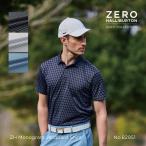 ZERO HALLIBURTON ゼロハリバートン ゴルフ ZHモノグラムジャガードポロシャツ 吸水速乾 UVケア メンズ ZHG-M5S6 82951