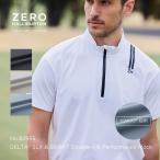 ZERO HALLIBURTON ゼロハリバートン ゴルフ ダブルリブ着心地ジッパーモックネックTシャツ 吸水速乾 UVケア メンズ ZHG-M5S7d 82955