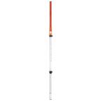 STS 受光器スライド式スケール棒 SIB240 裏面1mm目盛 気泡管付 2400mm 2段式 【回転レーザーレベル 高さ測定 高低差測定 ローティングレーザー バカ棒】