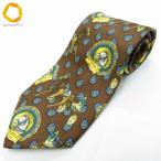 #ae Fendi FENDI галстук светло-коричневый тон мульти- общий рисунок лошадь рисунок лист рисунок COUNTRY CLUB шелк Италия производства мужской [1000339] k01