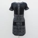 ショッピングシャネル #wpc シャネル CHANEL セットアップ ツーピース 34 グレー 07A ニット 千鳥格子柄 イタリア製 美品 レディース [616130]