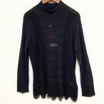 #wnc クリスチャンラクロワ ChristianLacroix ニット セーター L 黒 タグ付き 新品同様 レディース [706329]