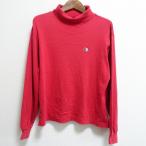 #anc черный &amp; белый Black&amp;White cut and sewn M красный ta-toru шея длинный рукав Golf женский [779376]