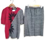 #sncsa сахалинский таймень to ширина . глициния столица .. выставить серый красный bai цвет вязаный короткий рукав цветочный принт женский [801861]