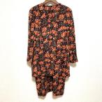 #anc Leilian Leilian One-piece костюм выставить 9 светло-коричневый тон цветочный принт общий рисунок разрез женский [812214]