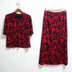 #snc автомобиль mi-Chamois выставить 11 красный чёрный общий рисунок цветочный принт длинный женский [817385]