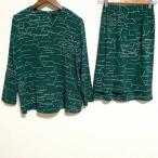 #apc поэзия ..hitosi Tamura юбка костюм выставить зеленый крепдешин рисунок женский [819990]