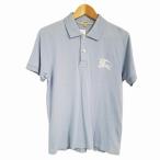 #snc Burberry BURBERRY рубашка-поло S бледно-голубой серия короткий рукав Logo вышивка мужской [820007]