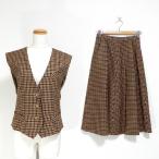 #wnc Leilian Leilian выставить лучший безрукавка колено длина flair проверка 9 оттенок бежевого чёрный серия женский [820869]