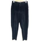 #wpc Issey Miyake perumanenteISSEYMIYAKE PERMANENT брюки M чёрный вельвет кромка молния женский [821857]