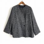 #wnc Yoshie Inaba YOSHIEINABA пальто 9 чёрный белый кожа используя no color женский [834765]