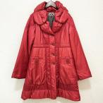 #wnc импортированный автомобиль rosaimport Rossa пальто 42 красный серия с хлопком проверка глянец большой размер женский [838888]