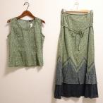 #snc Ingeborg INGEBORG выставить M зеленый фиолетовый темно-синий маленький цветочный принт как новый с биркой женский [843549]