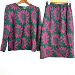 #wncsa сахалинский таймень to ширина . глициния столица .. выставить две части юбка зеленый розовый вязаный задний Zip цветочный принт женский [844778]