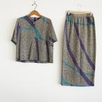 #spcsisendou поэзия .. выставить бежевый чёрный крепдешин олень. . рисунок короткий рукав длинная юбка женский [844890]