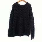 ショッピングGARCONS #wnc トリココムデギャルソン tricot COMME des GARCONS ニット・セーター 黒 かぎ編み レディース [853788]
