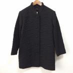 #wpc поэзия ..hitosi Tamura пальто чёрный крепдешин с хлопком воротник-стойка стеганое полотно женский [860800]