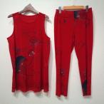 #sncsisendouhitosi Tamura поэзия .. выставить красный серия энергия сеть цветочный принт безрукавка женский [863169]