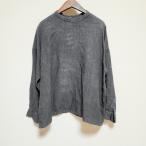 #snc エヴァムエヴァ evam eva シャツ ブラウス グレー 麻 レディース [869295]