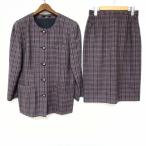 #asc Leilian Leilian выставить 9 розовый чай темно-синий две части в клетку боковой застежка-молния женский [875926]