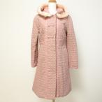 #wnc гарантия Lee Visconti GALLERY VISCONTI пальто с хлопком пальто 2 розовый серия цветок узор лента мех с капюшоном . женский [882064]