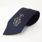 #anztdo Mini k Франция DominiqueFrance галстук темно синий шелк Crown Франция производства мужской [884282]