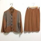 #anc три год склон CASUAL выставить F светло-коричневый тон юбка костюм крепдешин вышивка no color узкая юбка женский [899212]