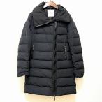 ショッピングmoncler #wxc モンクレール Moncler ダウンジャケット 黒 ダウンコート ジップアップ 中綿 フェザー レディース [901974]