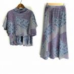 #sncsisendou поэзия ..hitosi Tamura выставить серый серия крепдешин из трех частей общий рисунок воротник-стойка женский [907656]