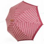 #anze クリスチャンディオール ChristianDior 傘 長傘 アンブレラ えんじ ベージュ 8本骨 トロッター レディース [911154]